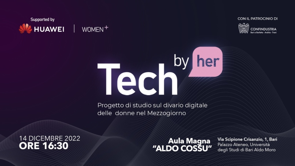 Tech By Her – Progetto di studio sul divario digitale delle donne nel Mezzogiorno (EVENTO RESIDENZIALE)