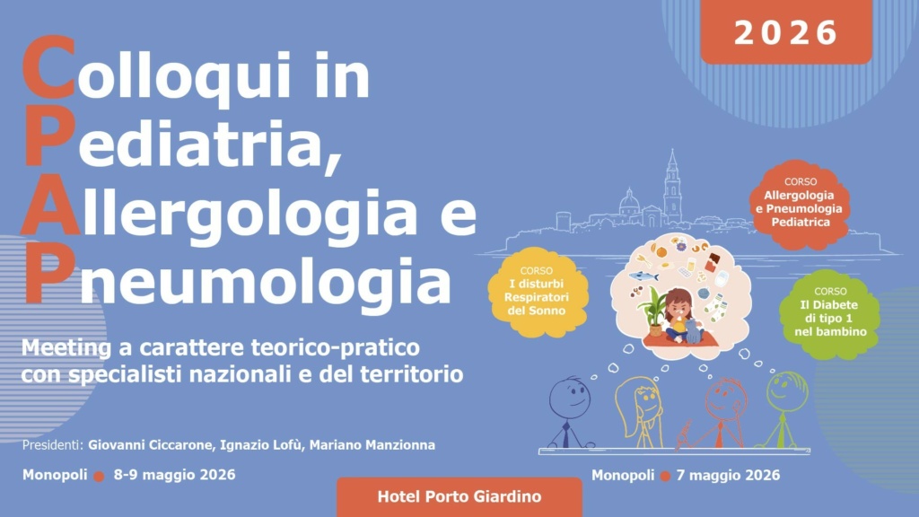 CPAP 2026 – COLLOQUI IN PEDIATRIA, ALLERGOLOGIA E PENUMOLOGIA