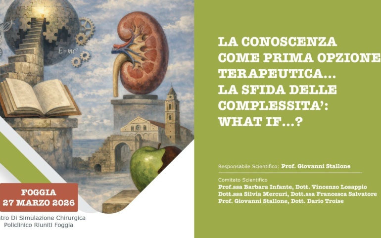 LA CONOSCENZA COME PRIMA OPZIONE TERAPEUTICA…LA SFIDA DELLE COMPLESSITA’: WHAT IF…?