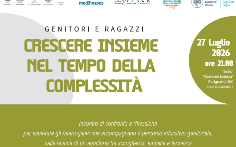 GENITORI E RAGAZZI – CRESCERE INSIEME NEL TEMPO DELLA COMPLESSITÀ